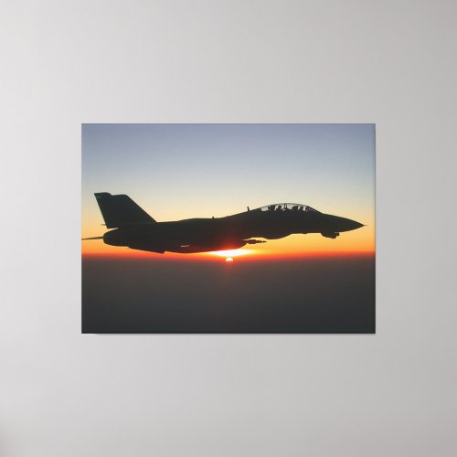 F_14 Tomcat Fighter Jet over Afghanistan Canvas Print