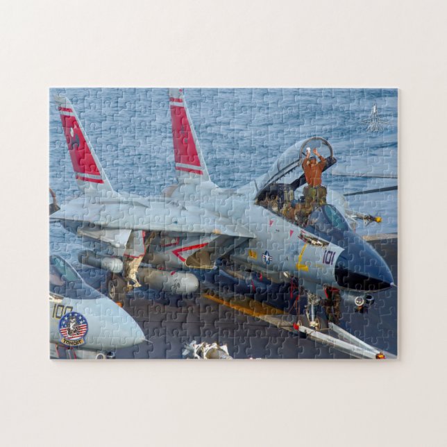 F-14 TOMCAT “FLIGHTDECK” (11x14 inch) Jigsaw Puzzle (Horizontal)