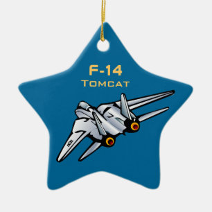 F-14 Tomcat Jet Aircraft Ceramic Ornament
