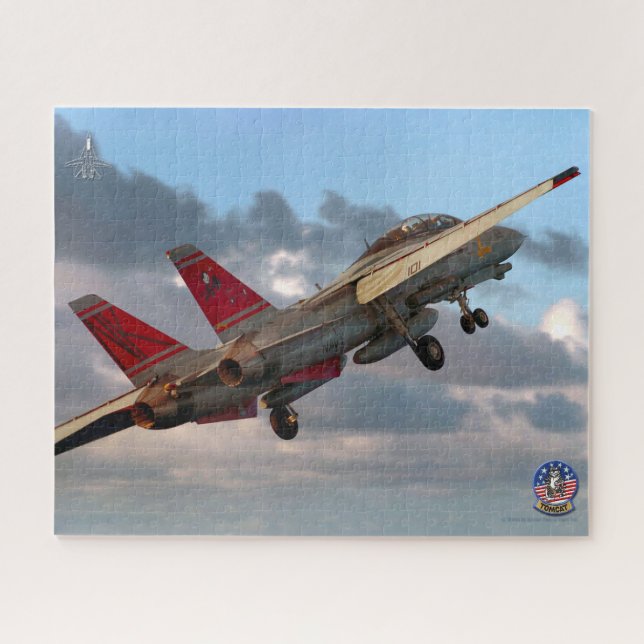 F-14 TOMCAT “LAUNCH” (16x20 inch) Jigsaw Puzzle (Horizontal)
