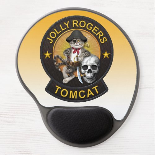 F_14 Tomcat Mascot Jolly Roger 2 Gel Mouse Pad