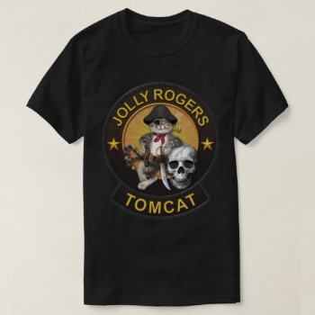 F-14 Tomcat Mascot Jolly Roger 2 T-shirt by tempera70 at Zazzle