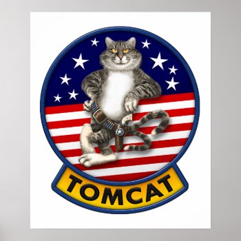 F-14 Tomcat Mascot Poster by tempera70 at Zazzle