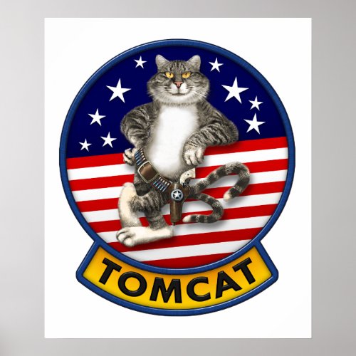 F_14 Tomcat Mascot Poster