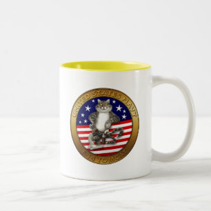 F-14 Tomcat Mascot Two-Tone Coffee Mug
