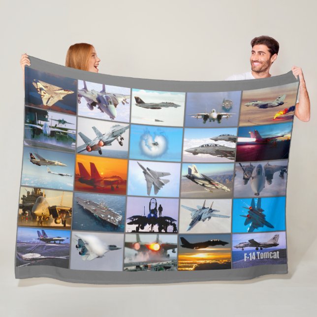 F-14 TOMCAT “MONTAGE” FLEECE BLANKET (In Situ)