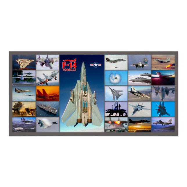 F-14 TOMCAT “MONTAGE” POSTER (Front)