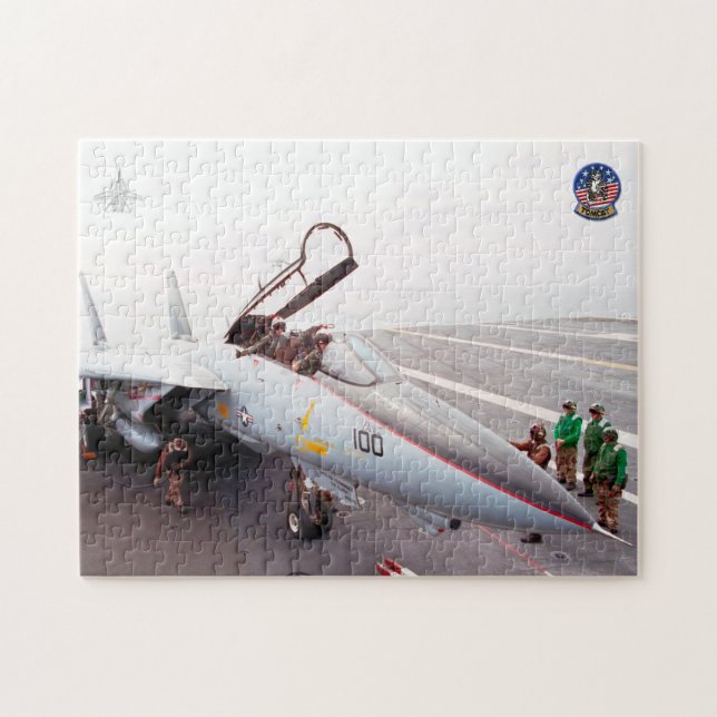 F-14 TOMCAT “PREFLIGHT” (11x14 inch) Jigsaw Puzzle (Horizontal)