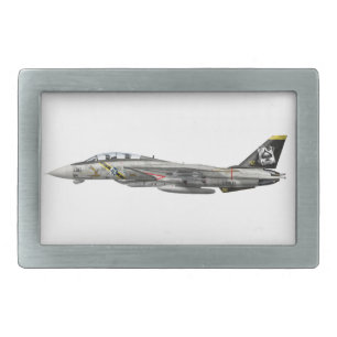 F-14 Tomcat Rectangular Belt Buckle