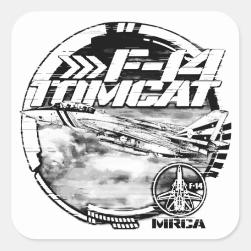 F_14 Tomcat Square Sticker
