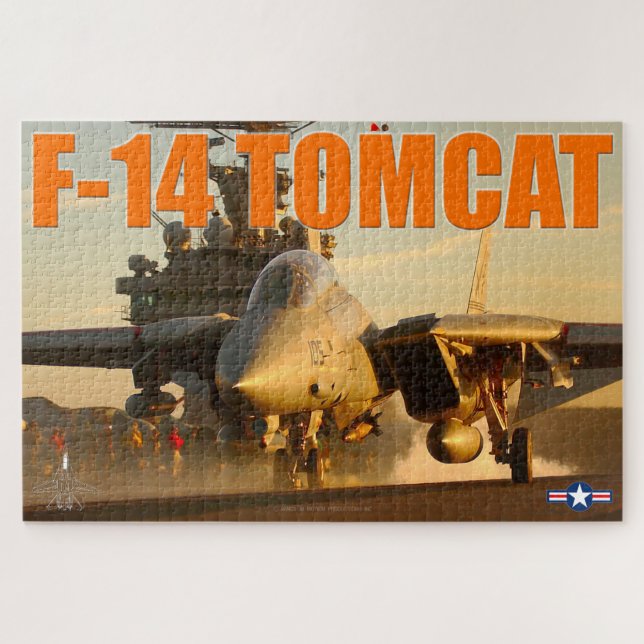 F-14 TOMCAT "SUNSET LAUNCH" (20x30 inch) Jigsaw Puzzle (Horizontal)
