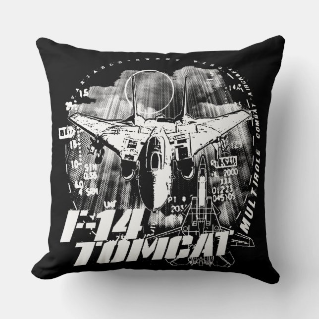 F-14 Tomcat Throw Pillow Throw Pillow (Front)