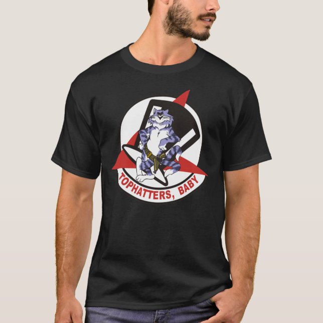 F-14 Tomcat VF-14 Tophatters   T-Shirt (Front)