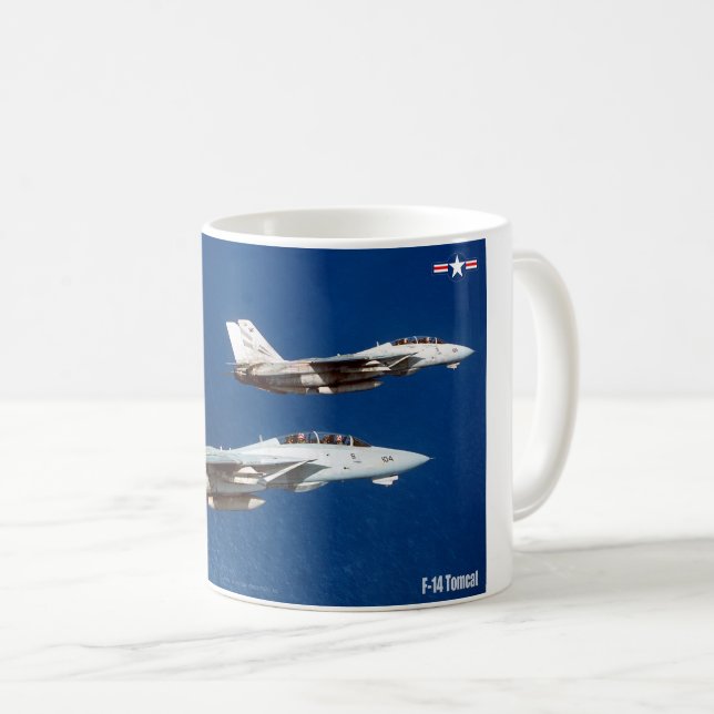 F-14 TOMCAT "WINGMAN" COFFEE MUG (Front Right)