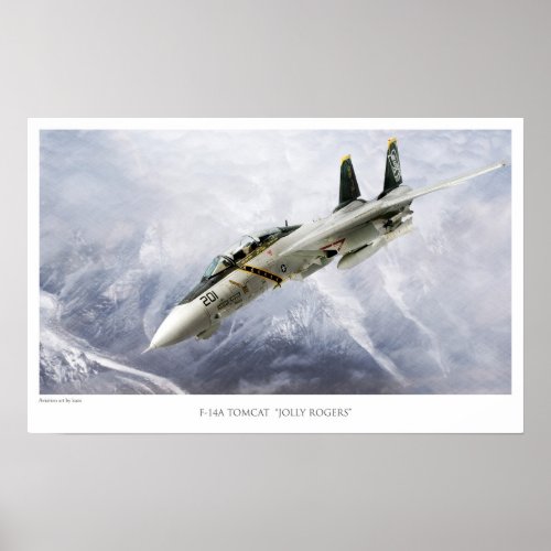 F_14A TOMCAT VF_84 JOLLY ROGERS POSTER
