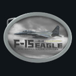 F-15 Eagle Belt Buckle<br><div class="desc">The F-15 Eagle is a twin-engine,  all-weather tactical fighter designed to gain and maintain air superiority in aerial combat.</div>