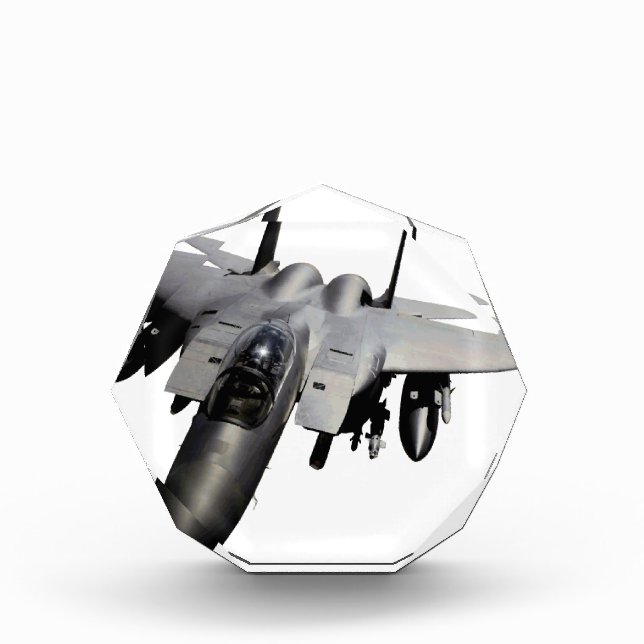 F-15 Eagle Jet Fighter Acrylic Award (Front)