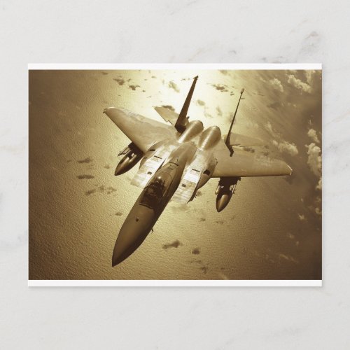 F_15 Eagle Jet Fighter Postcard