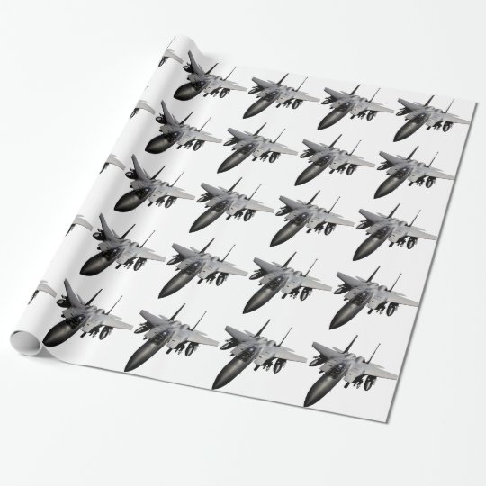 F15 Eagle Jet Fighter Wrapping Paper