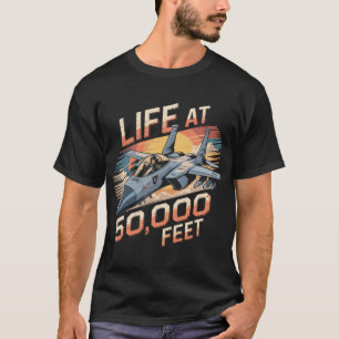 F-15 Eagle: Life at 50,000 Feet Military Pilot Gif T-Shirt