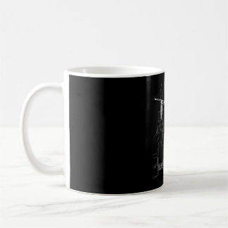 F-15 Eagle Line Art Military Jet Fighter Coffee Mug
