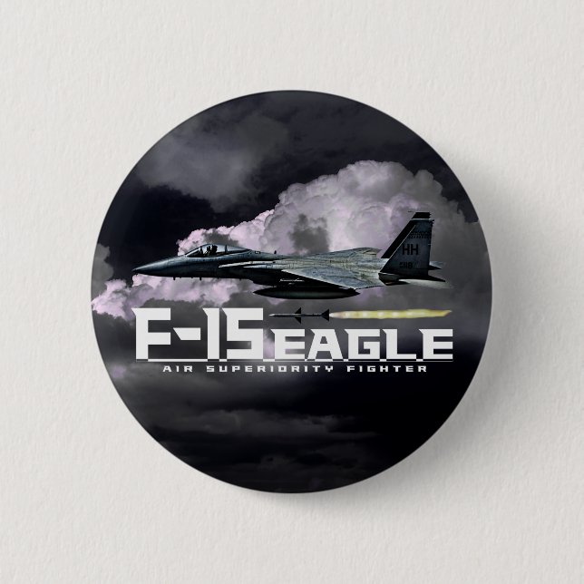 F-15 Eagle Pinback Button (Front)
