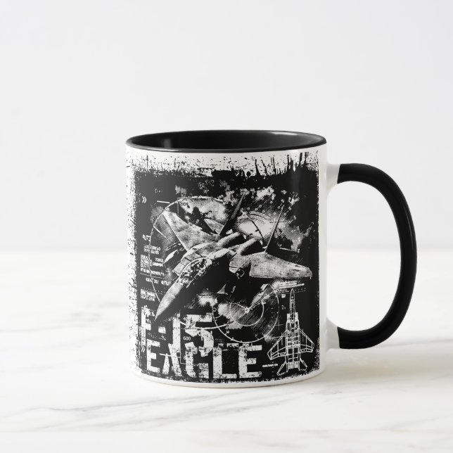 F-15 Eagle Ringer Coffee Mug (Right)