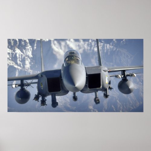 F_15 Strike Eagle Aircraft Poster