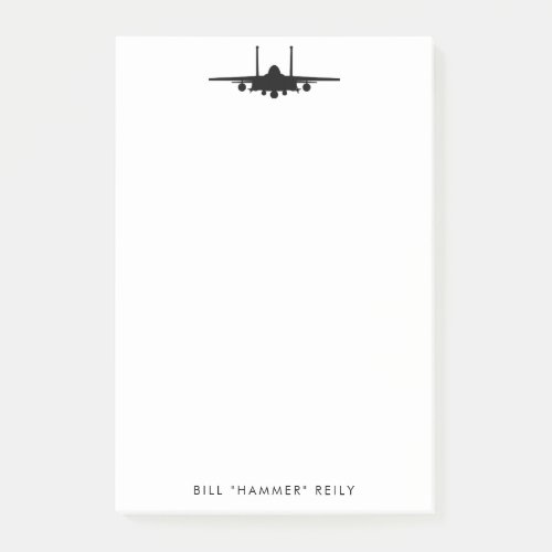 F_15 Strike Eagle Fighter Jet Personalized Notepad