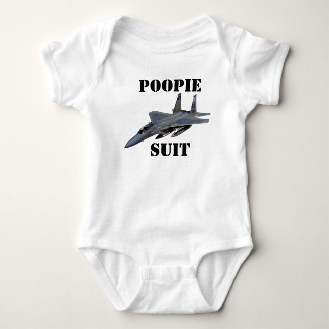 F-15C--2, POOPIE SUIT BABY BODYSUIT (Front)