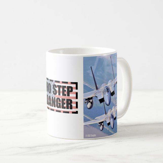 F-15C EAGLE - NO STEP DANGER COFFEE MUG (Front Right)