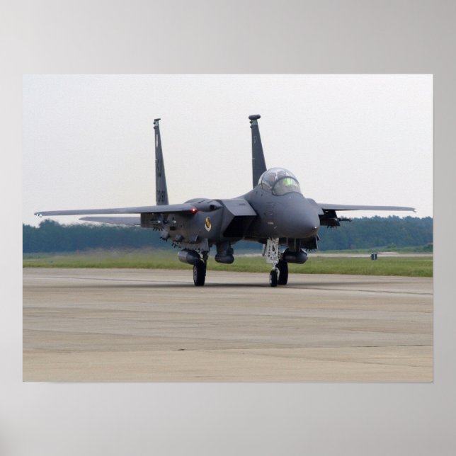 F-15E from Seymour Johnson AFB at Shaw AFB, SC. Poster (Front)
