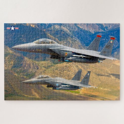 F_15E STRIKE EAGLE 20x30 INCH Jigsaw Puzzle
