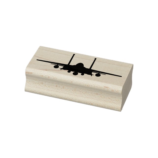 F-15E Strike Eagle Fighter Jet Front Wood Stamp (Stamp)