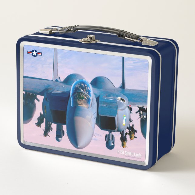 F-15E STRIKE EAGLE METAL LUNCH BOX (Front)