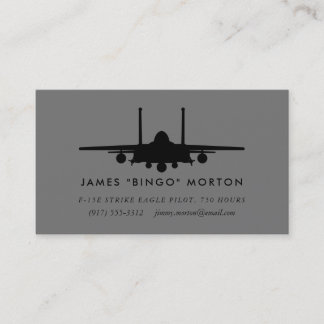 F-15E Strike Eagle Pilot Business Card
