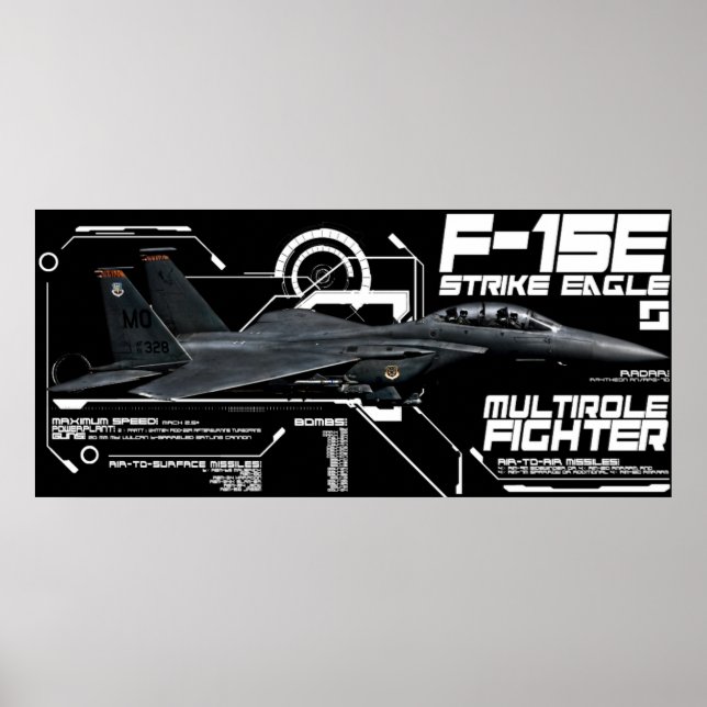 F-15E Strike Eagle Poster (Front)