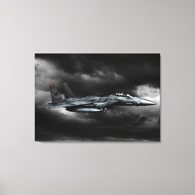 F-15E Strike Eagle  Wrapped Canvas Print (Front)