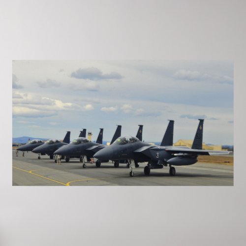 F_15E Strike Eagles Poster