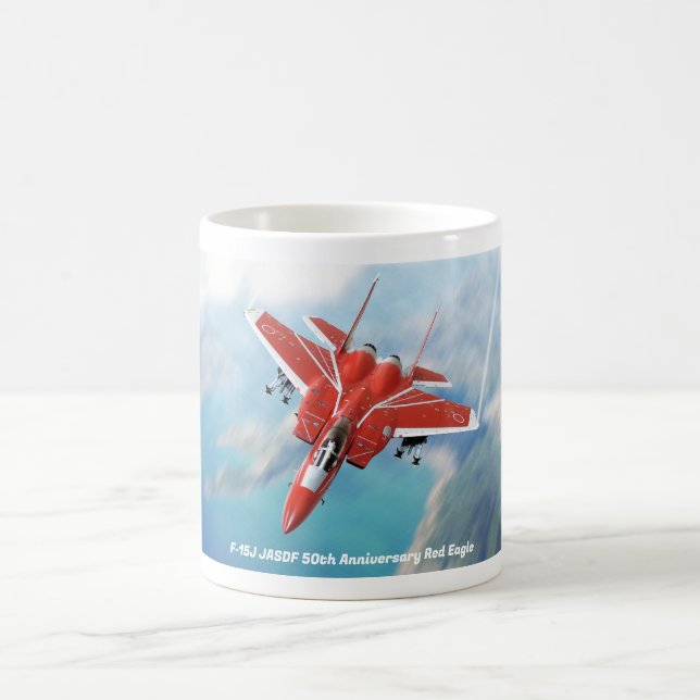  F-15J   JASDF 50th Anniversary Red Eagle Coffee Mug (Center)