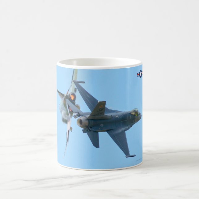 F-16 and F-4 BREAK! Coffee Mug (Center)