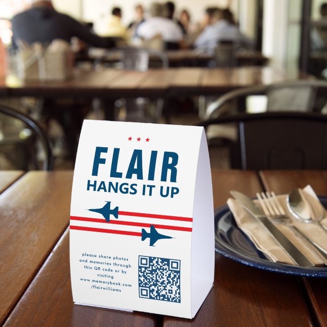 F-16 Fighter Jet Memory Collection Paper Table Tent (Insitu(Restaurant))