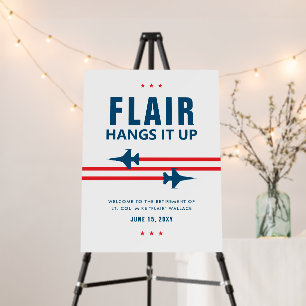 F-16 Fighter Jet Party Welcome Sign