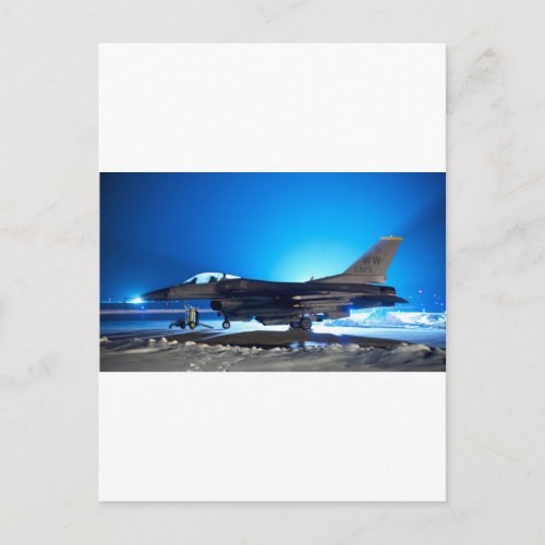 f_16 Fighter Jet Postcard