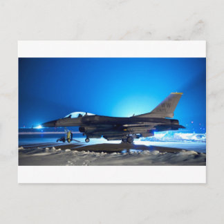 f-16 Fighter Jet Postcard