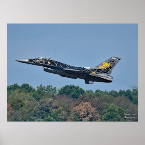 F_16 Fighter Jet Take_Off Poster