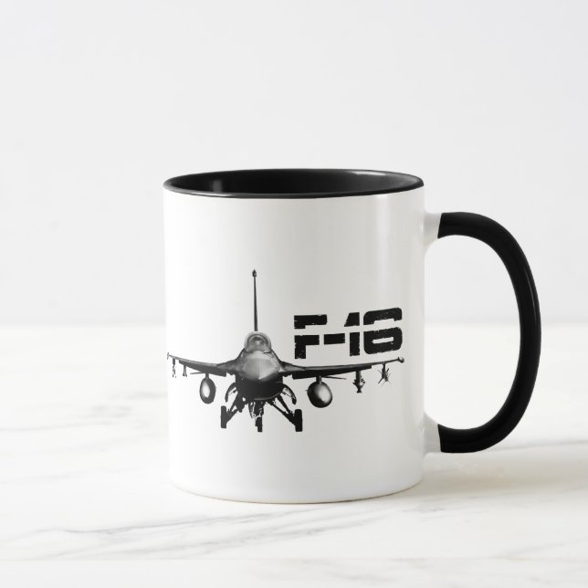 F-16 Fighting Falcon 11 oz Ringer Mug (Right)