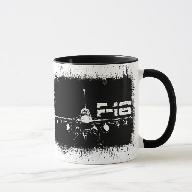 F-16 Fighting Falcon 11 oz Ringer Mug (Right)