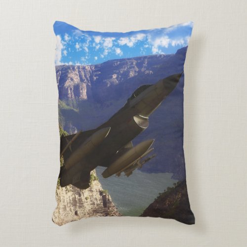 F_16 Fighting Falcon Accent Pillow