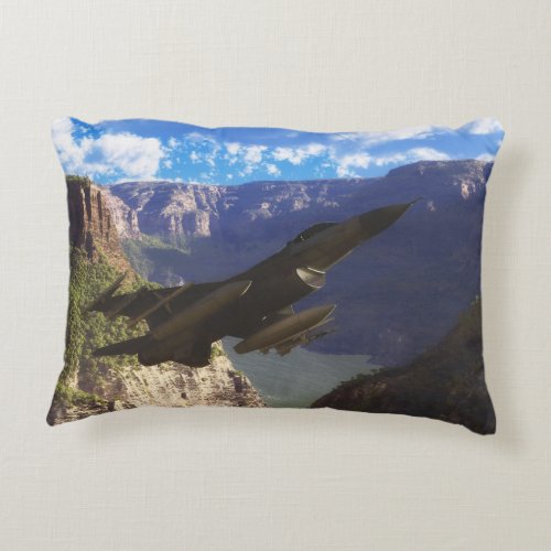 F_16 Fighting Falcon Accent Pillow